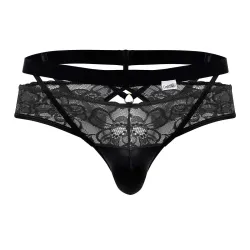 CandyMan Jockstrap Dentelle Lalita Noir
